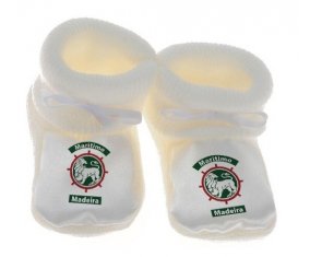 Chausson bébé Club Sport Marítimo de couleur Blanc