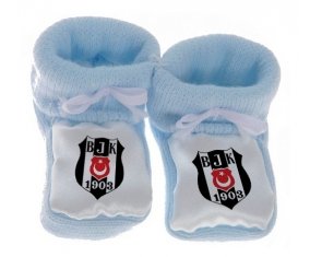 Chausson bébé Beşiktaş Jimnastik Kulübü de couleur Bleu