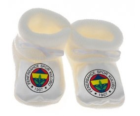 Chausson bébé Fenerbahçe Spor Kulübü de couleur Blanc