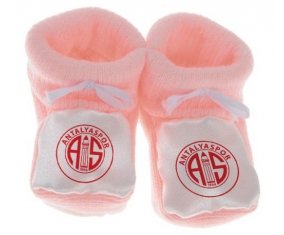 Chausson bébé Antalyaspor de couleur Rose