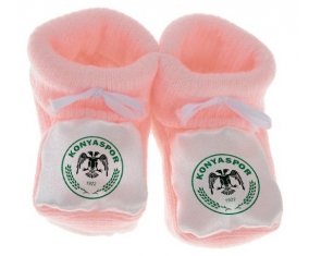 Chausson bébé Konyaspor Kulübü de couleur Rose