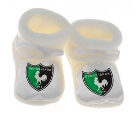 Chausson bébé Denizlispor Kulübü de couleur Blanc