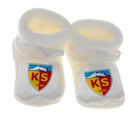 Chausson bébé Kayserispor Kulübü de couleur Blanc