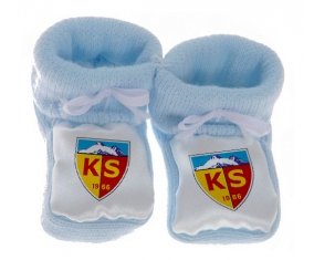 Chausson bébé Kayserispor Kulübü de couleur Bleu