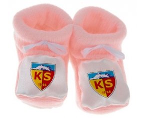 Chausson bébé Kayserispor Kulübü de couleur Rose