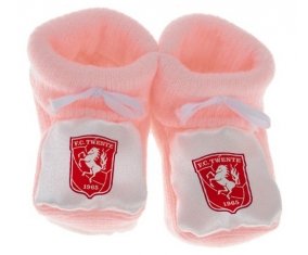 Chausson bébé Football Club Twente de couleur Rose