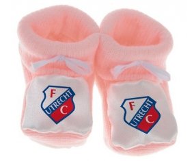 Chausson bébé Football Club Utrecht de couleur Rose