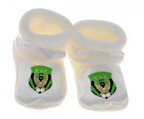 Chausson bébé Club sportif constantinois de couleur Blanc