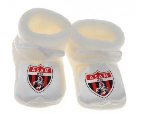 Chausson bébé Association sportive d'Aïn M'lila de couleur Blanc