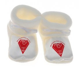 Chausson bébé Mouloudia Club oranais de couleur Blanc