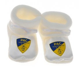 Chausson bébé Paradou Athletic Club de couleur Blanc