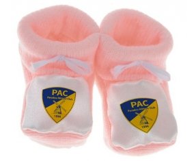 Chausson bébé Paradou Athletic Club de couleur Rose