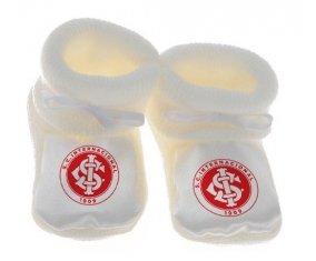 Chausson bébé Sport Club Internacional de couleur Blanc