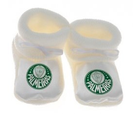 Chausson bébé Sociedade Esportiva Palmeiras de couleur Blanc