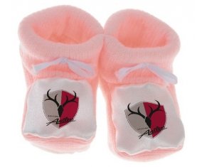 Chausson bébé Kashima Antlers Japan de couleur Rose