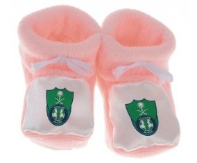 Chausson bébé Al Ahli Jeddah Saudi Arabia de couleur Rose