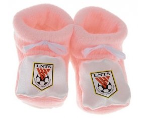 Chausson bébé Shandong Luneng Taishan Football Club China de couleur Rose