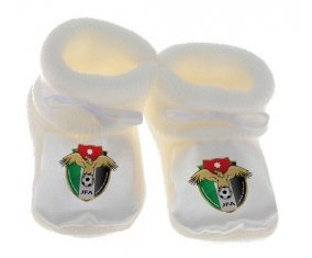 Chausson bébé Jordan national football team de couleur Blanc