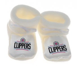 Chausson bébé Los Angeles Clippers de couleur Blanc