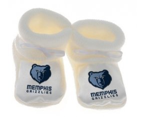 Chausson bébé Memphis Grizzlies de couleur Blanc