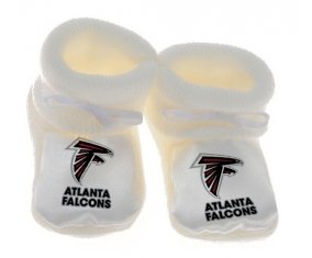 Chausson bébé Atlanta Falcons de couleur Blanc