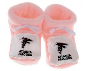 Chausson bébé Atlanta Falcons de couleur Rose