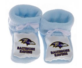 Chausson bébé Baltimore Ravens de couleur Bleu