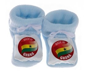 Chausson bébé Made in GHANA de couleur Bleu