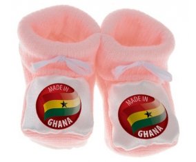 Chausson bébé Made in GHANA de couleur Rose