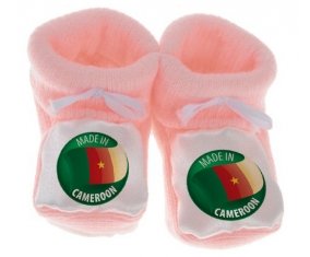 Chausson bébé Made in CAMEROON de couleur Rose