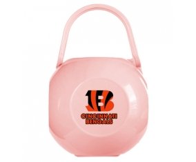 Boîte à tétine Cincinnati Bengals de couleur Rose