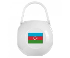 Boîte à sucette Drapeau Azerbaïdjan de couleur Blanche