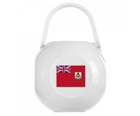 Boîte à tétine Drapeau Bermudes de couleur Blanche