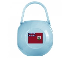 Boîte à tétine Drapeau Bermudes de couleur Bleue