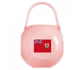 Boîte à tétine Drapeau Bermudes de couleur Rose