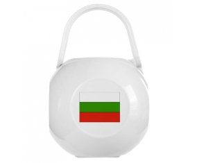 Boîte à tétine Drapeau Bulgarie de couleur Blanche