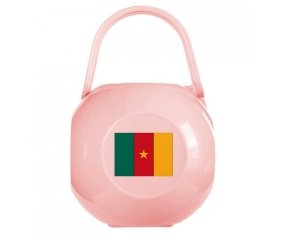 Boîte à sucette Drapeau Cameroun de couleur Rose