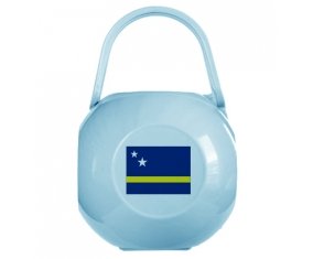 Boîte à sucette Drapeau Curacao de couleur Bleue