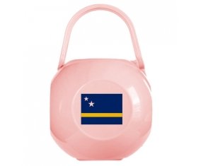 Boîte à sucette Drapeau Curacao de couleur Rose