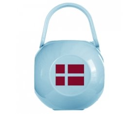 Boîte à sucette Drapeau Danemark de couleur Bleue