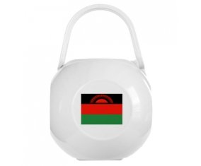 Boîte à tétine Drapeau Malawi de couleur Blanche