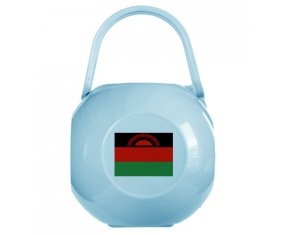 Boîte à tétine Drapeau Malawi de couleur Bleue