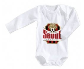 Body bébé Football Club Séoul South Korea taille 3/6 mois manches Longues