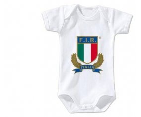 Body bébé Italia Rugby XV taille 3/6 mois manches Courtes