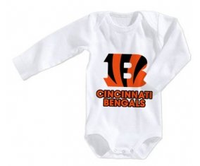 Body bébé Cincinnati Bengals taille 3/6 mois manches Longues