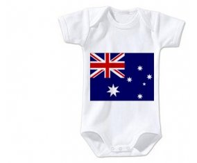 Body bébé Drapeau Australie taille 3/6 mois manches Courtes