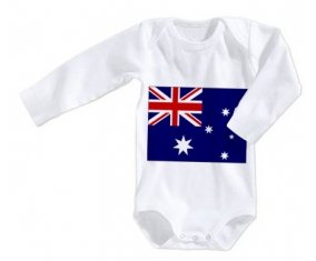 Body bébé Drapeau Australie taille 3/6 mois manches Longues