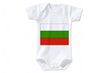 Body bébé Drapeau Bulgarie taille 3/6 mois manches Courtes