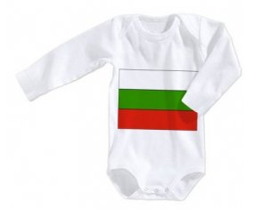 Body bébé Drapeau Bulgarie taille 3/6 mois manches Longues