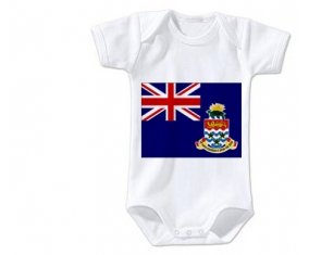 Body bébé Drapeau Îles Caïmans taille 3/6 mois manches Courtes